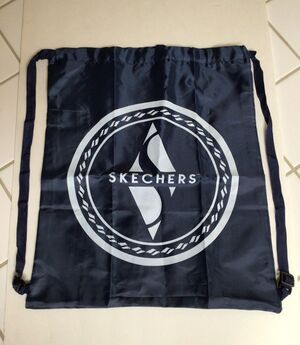 Sketchers Tote Bag With Adjustable Back Pack Straps Blue Shoes Sport Ball ~750A